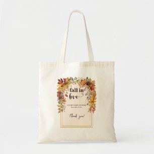 Fall In Love With Baby Autumn Leaves Shower Tote B Bag