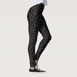 "Fall in Love with Change" Pattern Leggings