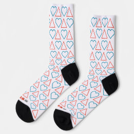 "Fall in Love with Change" Patterned Crew Socks
