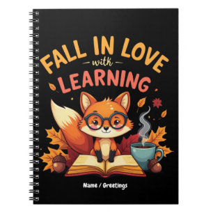Fall in Love with Learning Funny Halloween Design Notebook