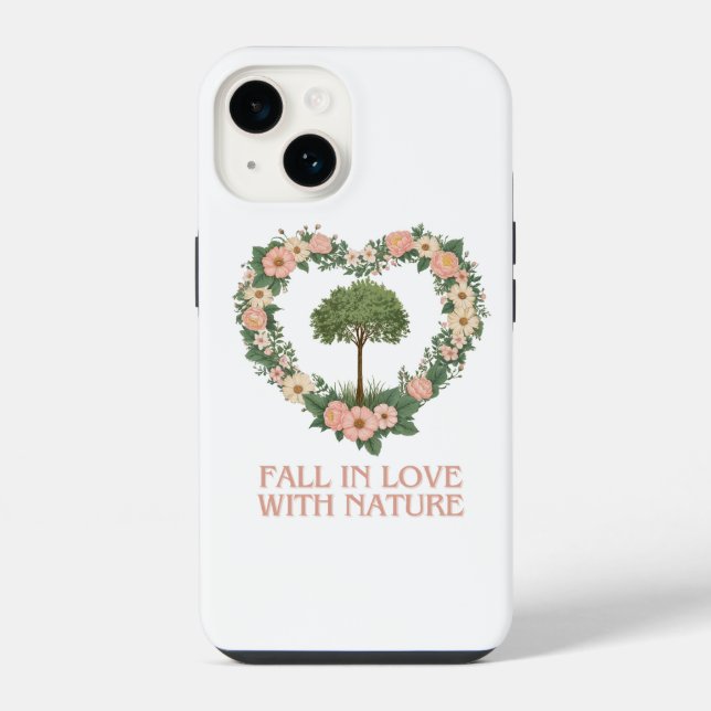 Fall in Love with Nature iPhone Case (Back)