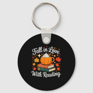 Fall In Love With Reading Autumn Pumpkin Mug Book Key Ring