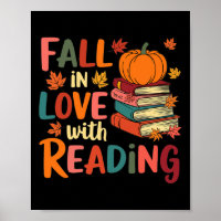 Fall In Love With Reading Autumn Thanksgiving Shir
