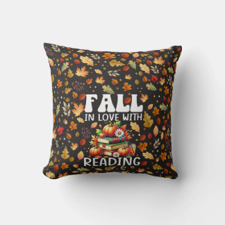 Fall in Love with Reading Books Lovers Cushion