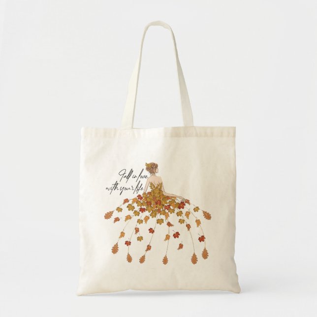 Fall in Love with Your Life Tote Bag (Front)