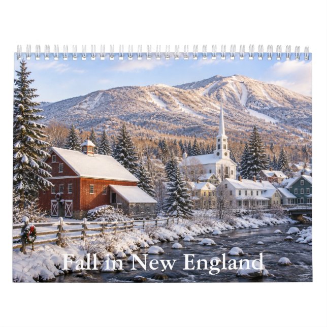 Fall In New England-USA Calendar  (Cover)