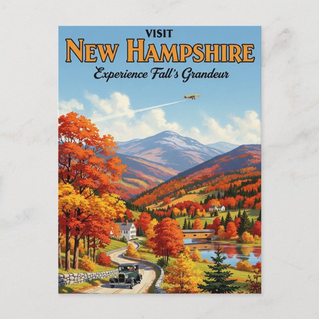 Fall in New Hampshire Travel Postcard (Front)