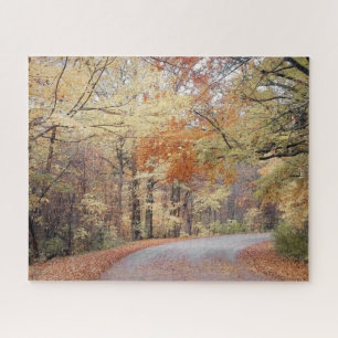 Fall in Pure Michigan Colourful Leaves Jigsaw Puzzle