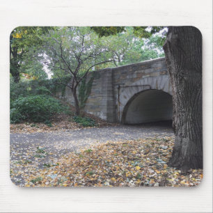 Fall in Riverside Park Stone Archway New York NYC Mouse Pad
