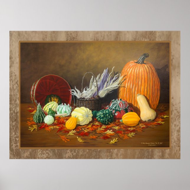 Fall “In Season” Fine Art Still Life Poster (Front)