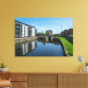 Fall Ings Lock, Wakefield Canvas Print