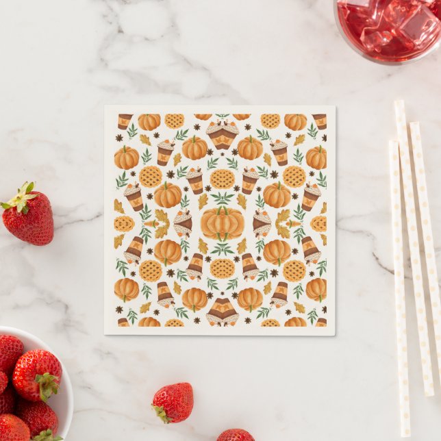 Fall Inspired Paper Napkins (Insitu)