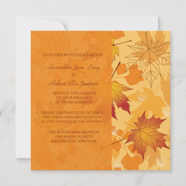 Fall Intensity Invitation (Front)