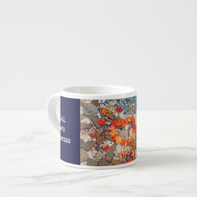 Fall into Expresso mugs shot cups Autumn Heart (Front Left)