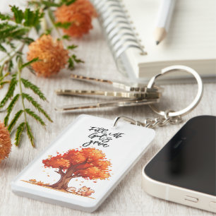Fall Into God's Grace Key Ring