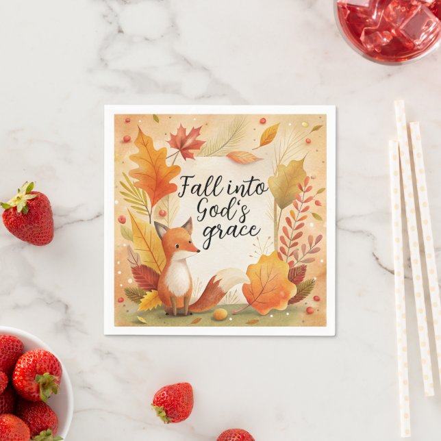 Fall Into God's Grace Napkin (Insitu)