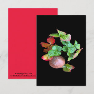 Fall Into Strawberry Season Backyard Garden Photo Card