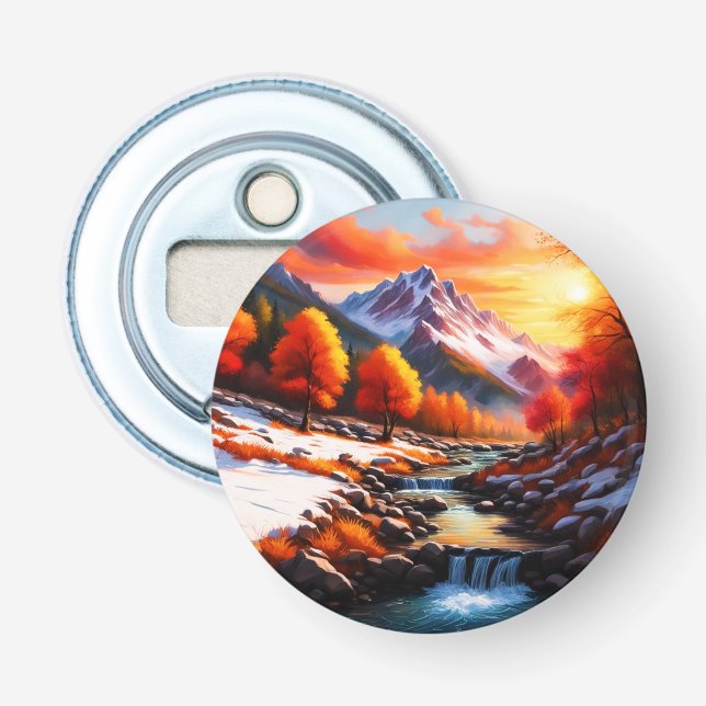 Fall into Winter Bottle Opener (Front)