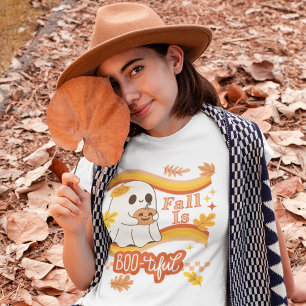 Fall is Boo-tiful - A Ghost Loves Fall Tri-Blend Shirt