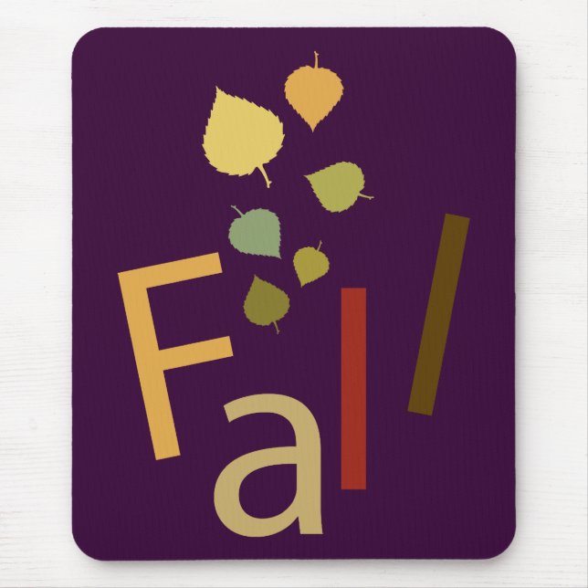 Fall is Falling Mouse Pad (Front)