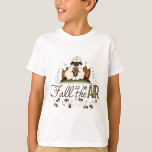 "Fall is in the Air" Autumn Sheep Kid's T-Shirt