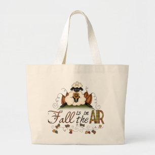 "Fall is in the Air" Autumn Sheep Tote Bag