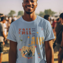 Fall Is in the Air Racoon Autumn