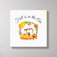 Fall is in the Air Typography with Squirrel