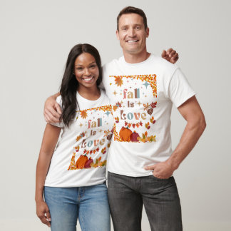 Fall is Love vintage design T-Shirt