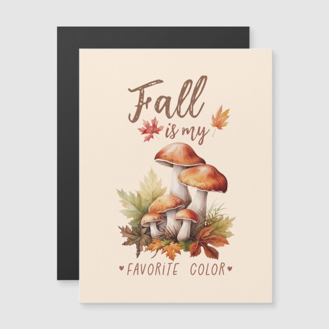 Fall Is My Favourite Colour – Mushrooms & Leaves (Front/Back)