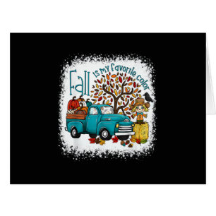 Fall is My Favourite Colour Pumpkin Truck Autumn