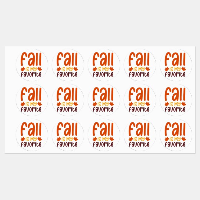Fall Is My Favourite - Cosy Autumn Quote Design (Sheet)