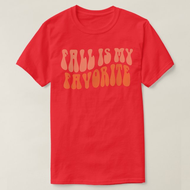 Fall Is My Favourite Hello Fall Vibes Pumpkin Than T-Shirt (Design Front)