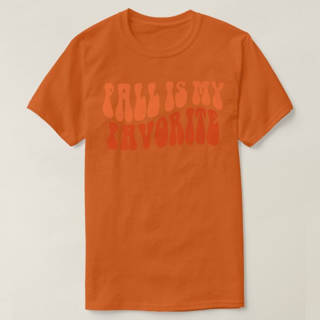 Fall Is My Favourite Hello Fall Vibes Pumpkin Than T-Shirt (Design Front)