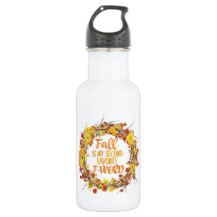 Fall is My Second Favourite F-Word Funny Autumn 532 Ml Water Bottle