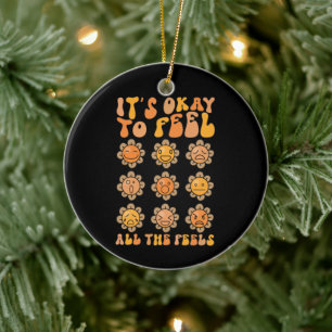 Fall Its Okay To Feel All The Feels Mental Health Ceramic Tree Decoration
