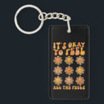 Fall Its Okay To Feel All The Feels Mental Health Key Ring<br><div class="desc">Fall Its Okay To Feel All The Feels Mental Health</div>