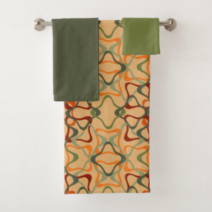 Fall Kaleidoscope Bath Towel Set