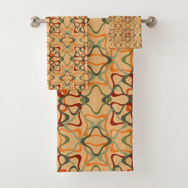 Fall Kaleidoscope  Bath Towel Set (Insitu)