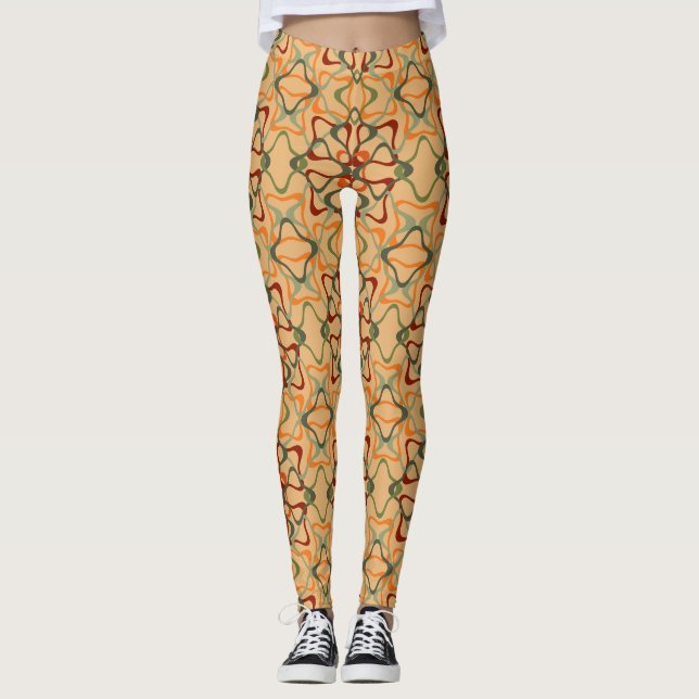 Fall Kaleidoscope  Leggings (Front)