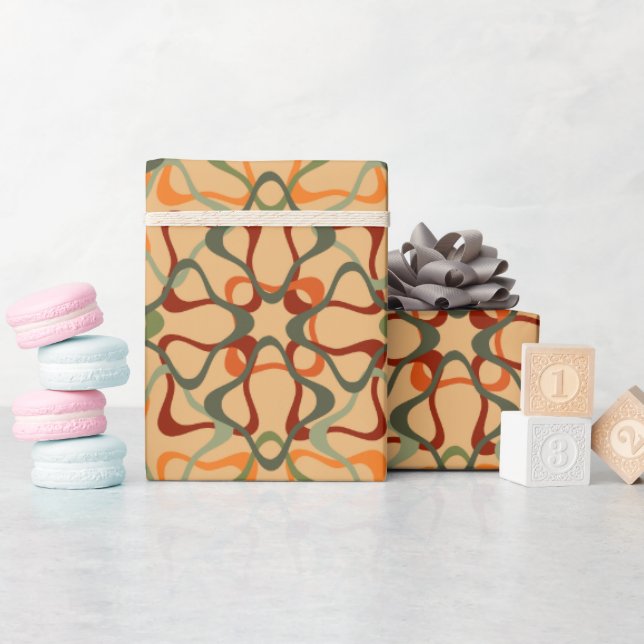 Fall Kaleidoscope  Wrapping Paper (Baby Shower)