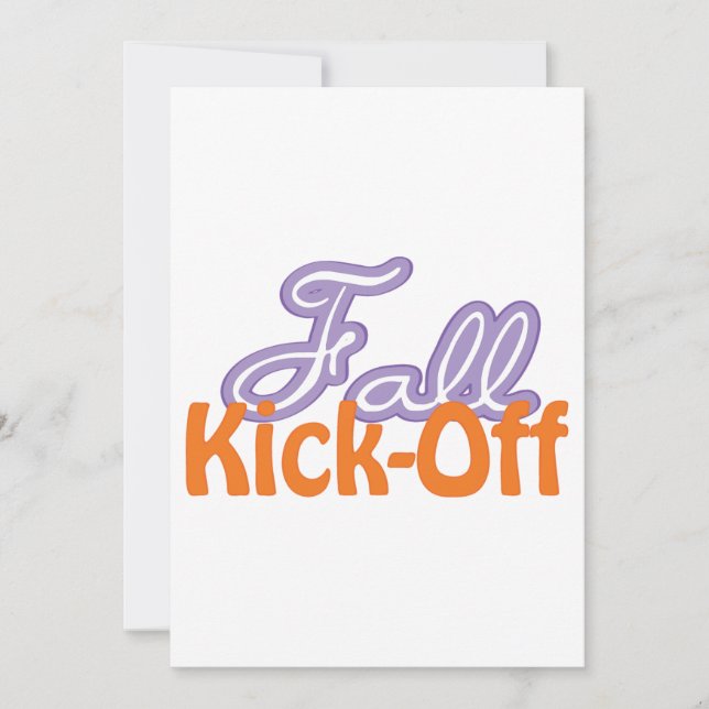 Fall Kick Off Invitation (Front)