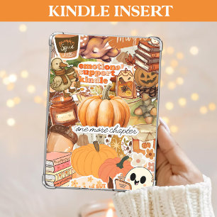 Fall Kindle Insert Autumn Cozy Bookish Gift Holiday Card
