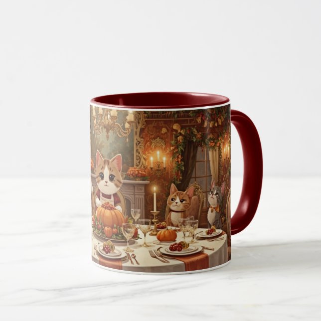 Fall Kitties Mug (Front Right)