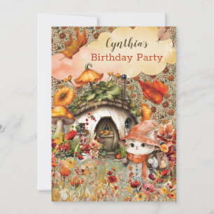 Fall Kitty Party Invitation