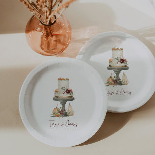 Fall Layer Cake Personalised Paper Plate