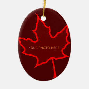 Fall Leaf Ceramic Tree Decoration