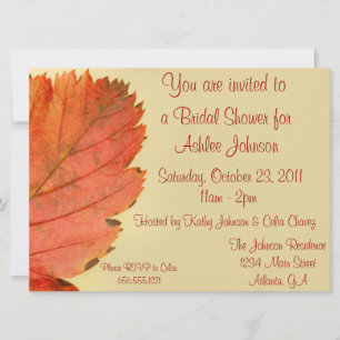 Fall Leaf Invitation