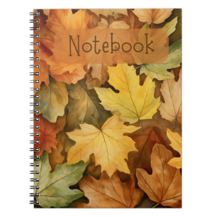 Fall Leaf Notebook