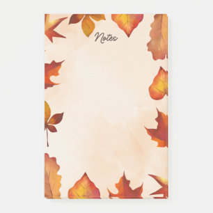 Fall Leaf Post-It Notes
